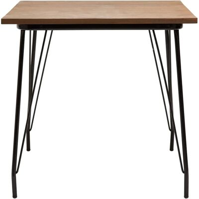Premier Housewares Idaho Black Metal Elm Wood Table - Table Premier Housewares Idaho Black Metal Elm Wood Table - Table