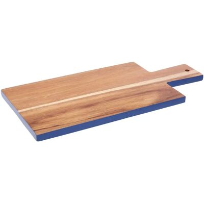 Tabla de cortar rectangular con borde azul de Premier Housewares - Utensilio de cocina Tabla de cortar rectangular con borde azul de Premier Housewares - Utensilio de cocina