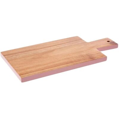 Premier Housewares Tabla de cortar rectangular con borde rosa - Tabla de corte Premier Housewares Tabla de cortar rectangular con borde rosa - Tabla de corte