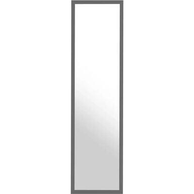 Premier Housewares Grey Plastic Frame Door Mirror - Over Door Hanging Mirror Premier Housewares Grey Plastic Frame Door Mirror - Over Door Hanging Mirror