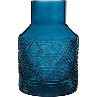 Premier Housewares Dakota Blue Glass Vase - Vase Premier Housewares Dakota Blue Glass Vase - Vase