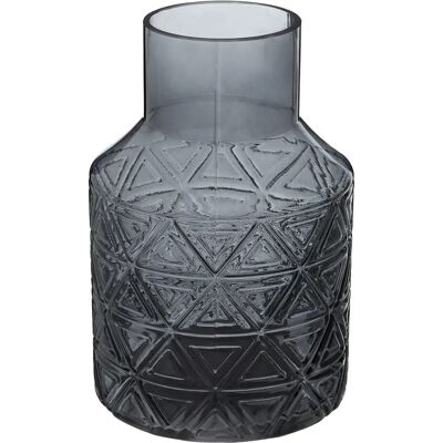 Premier Housewares Complements Dakota Dark Grey Glass Vase - Vase Premier Housewares Complements Dakota Dark Grey Glass Vase - Vase