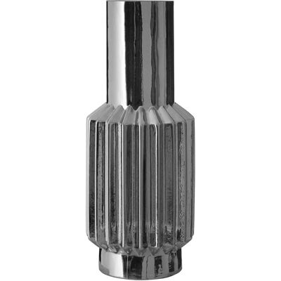 Premier Housewares Complements Large Onice Silver Glass Vase - Glass Vase Premier Housewares Complements Large Onice Silver Glass Vase - Glass Vase