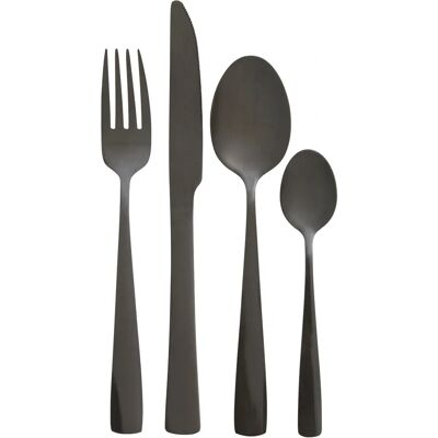 Premier housewares Avie 16pc Onyx Cutlery Set - Cutlery Set Premier housewares Avie 16pc Onyx Cutlery Set - Cutlery Set