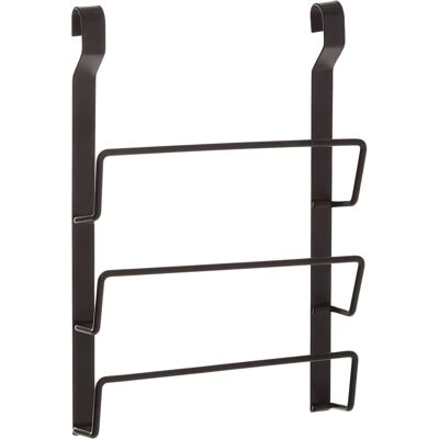 Râtelier à couvercles de casseroles Sorello suspendu - Fer, Noir Râtelier à couvercles de casseroles Sorello suspendu - Fer, Noir
