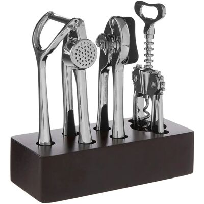 Premier Housewares Paragon - Juego de utensilios de cocina acabado en cromo Premier Housewares Paragon - Juego de utensilios de cocina acabado en cromo