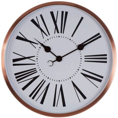 Premier Housewares Baillie Rose Gold Wall Clock - Wall Clock Premier Housewares Baillie Rose Gold Wall Clock - Wall Clock