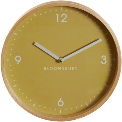 Premier Housewares Vitus Small Yellow Wall Clock - Wall Clock Premier Housewares Vitus Small Yellow Wall Clock - Wall Clock