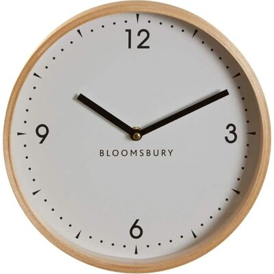 Premier Housewares White Wood Small Numbers Wall Clock - Wall Clock Premier Housewares White Wood Small Numbers Wall Clock - Wall Clock