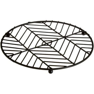 Premier Housewares Zwarte Ronde Pannenonderzetter - Bescherming werkblad keuken Premier Housewares Zwarte Ronde Pannenonderzetter - Bescherming werkblad keuken