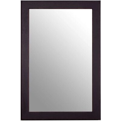 Premier Housewares Large Wall Mirror - Grain Pattern Black Frame Mirror Premier Housewares Large Wall Mirror - Grain Pattern Black Frame Mirror