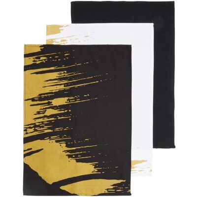 Ensemble de 3 serviettes de thé rétro moderne - Accessoires de cuisine Ensemble de 3 serviettes de thé rétro moderne - Accessoires de cuisine