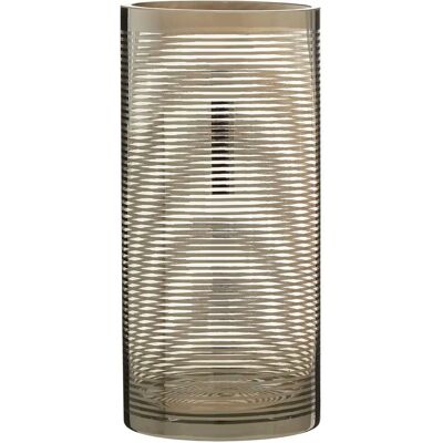 Premier Housewares Raya Small Cylinder Glass Vase - Vase Premier Housewares Raya Small Cylinder Glass Vase - Vase