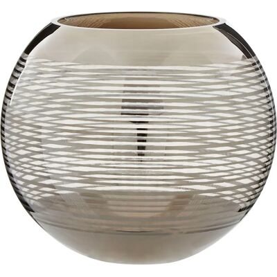 Premier Housewares Raya Large Rounded Glass Vase - Vase Premier Housewares Raya Large Rounded Glass Vase - Vase