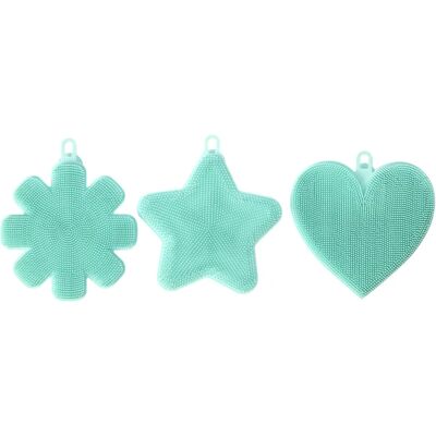 Éponges en silicone Teal Zing de Premier Housewares - Ustensile de cuisine Éponges en silicone Teal Zing de Premier Housewares - Ustensile de cuisine