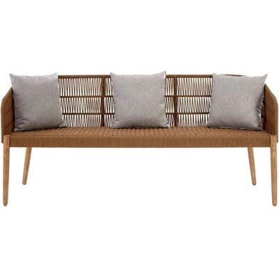 Jackson 3 Seat Sofa - Latte Rope - Eucalyptus Wood Legs Jackson 3 Seat Sofa - Latte Rope - Eucalyptus Wood Legs