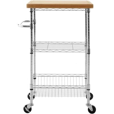 Premier Housewares Frankfurt Trolley de Cuisine à 3 Niveaux - Trolley de Cuisine Premier Housewares Frankfurt Trolley de Cuisine à 3 Niveaux - Trolley de Cuisine