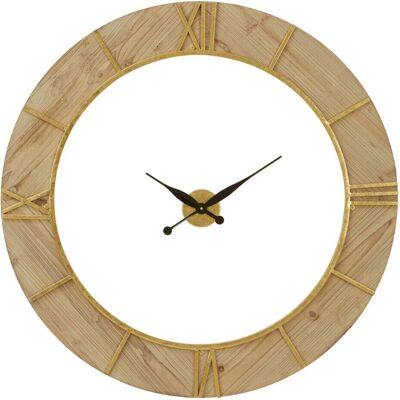 Premier Housewares - Wall Clock - Gold - Roman Numbers - Clock Premier Housewares - Wall Clock - Gold - Roman Numbers - Clock