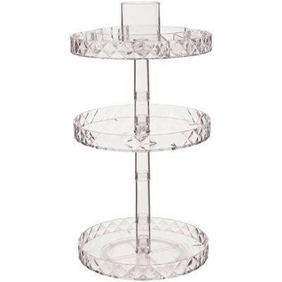 Premier Housewares Three Tier Revolving Cosmetics Organiser Premier Housewares Three Tier Revolving Cosmetics Organiser