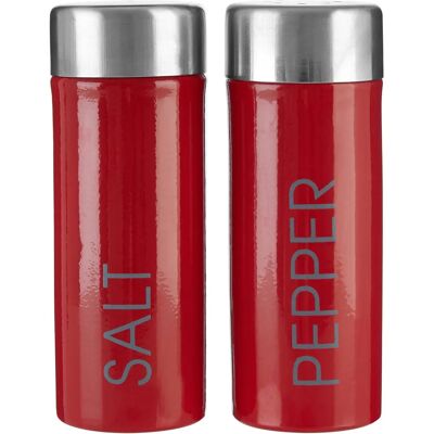 Premier Housewares Liberty Set de Sel et Poivre - Rouge - Set de sel et poivre - Publicité Premier Housewares Liberty Set de Sel et Poivre - Rouge - Set de sel et poivre - Publicité