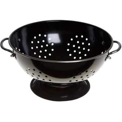Égouttoir en acier inoxydable noir 23cm Premier Housewares - Style rétro - Publicité Égouttoir en acier inoxydable noir 23cm Premier Housewares - Style rétro - Publicité