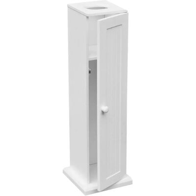 Premier Housewares White Toilet Paper Cabinet - Toilet Paper Holder & Storage Premier Housewares White Toilet Paper Cabinet - Toilet Paper Holder & Storage