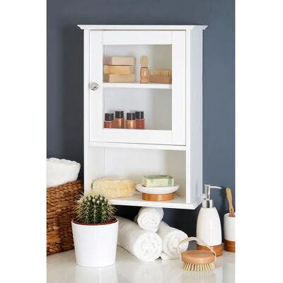 Premier Housewares Portland Wall Cabinet - White Premier Housewares Portland Wall Cabinet - White