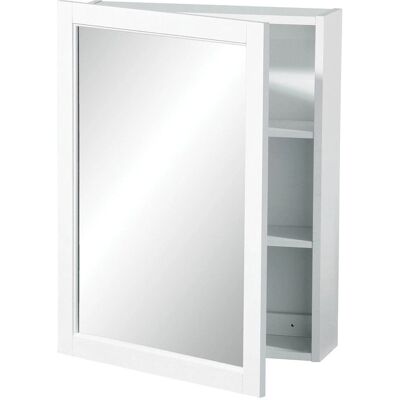 Premier Housewares Mirrored Wall Cabinet - Wall Cabinet with 2 Shelves Premier Housewares Mirrored Wall Cabinet - Wall Cabinet with 2 Shelves