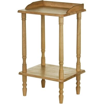 Premier Housewares Rubberwood Rectangle Console Table with Shelves - Console Table Premier Housewares Rubberwood Rectangle Console Table with Shelves - Console Table