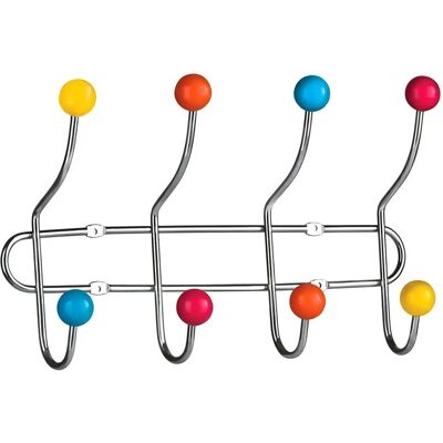 Premier Housewares 8 Crochets Mural - Multicolore - Porte-manteau Premier Housewares 8 Crochets Mural - Multicolore - Porte-manteau