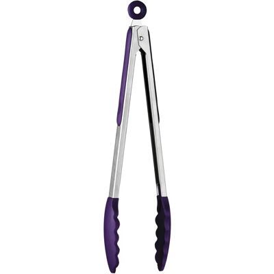 Pinze in acciaio inossidabile e silicone viola - Utensile da cucina Pinze in acciaio inossidabile e silicone viola - Utensile da cucina