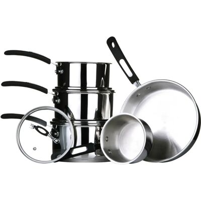 Set pentole Premier Housewares Tenzo S II Series 5 pezzi - Acciaio inox Set pentole Premier Housewares Tenzo S II Series 5 pezzi - Acciaio inox