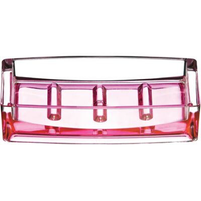 Premier Housewares Porte-savon en acrylique - Rose vif & Transparent Premier Housewares Porte-savon en acrylique - Rose vif & Transparent