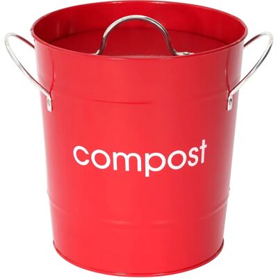 Premier Housewares Compost Bin Red 0510017 Premier Housewares Compost Bin Red 0510017