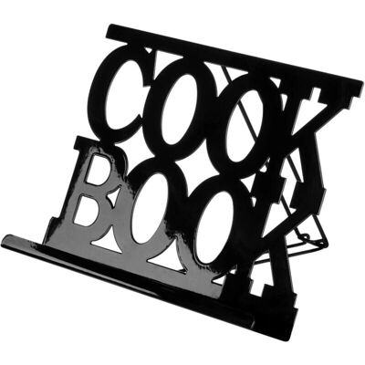 Supporto per Libro di Cucina in Smalto Nero di Premier Housewares - Porta Ricette Supporto per Libro di Cucina in Smalto Nero di Premier Housewares - Porta Ricette