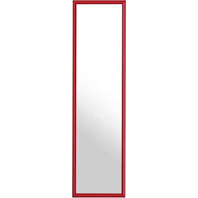 Premier Housewares Red Plastic Frame Over Door Mirror Premier Housewares Red Plastic Frame Over Door Mirror