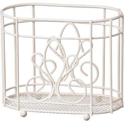 Premier Housewares De Lis Utensil Holder - Cream - Langlebiges Metalldesign Premier Housewares De Lis Utensil Holder - Cream - Langlebiges Metalldesign