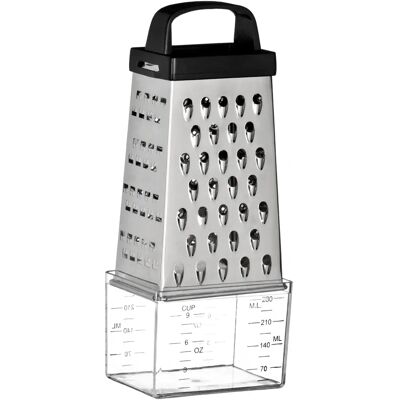 Râpe à 4 faces avec récipient de collecte - Ustensile de cuisine Râpe à 4 faces avec récipient de collecte - Ustensile de cuisine