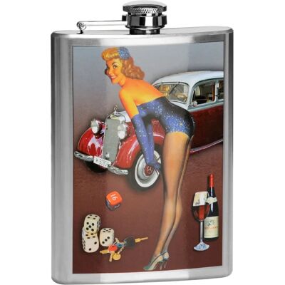 Premier Housewares Pin-up 8oz Hip Flask - Flasque Premier Housewares Pin-up 8oz Hip Flask - Flasque