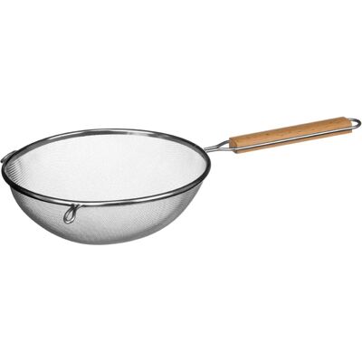 Tamis en Acier Inoxydable Premier Housewares Modèle 0806511 avec Poignée en Bois - Tamis - Publicité Tamis en Acier Inoxydable Premier Housewares Modèle 0806511 avec Poignée en Bois - Tamis - Publicité