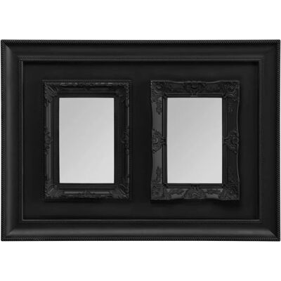 Premier Housewares Black Meta 2 Cadre photo - Photo Frame Premier Housewares Black Meta 2 Cadre photo - Photo Frame