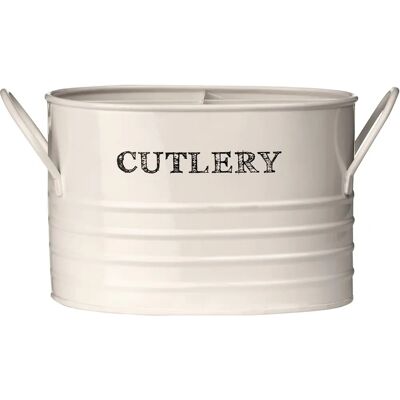 Premier Housewares Sketch Cutlery Caddy - Beige crème - Porte-couverts Premier Housewares Sketch Cutlery Caddy - Beige crème - Porte-couverts