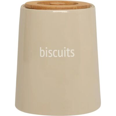 Premier Housewares Beige Canister - Biscuit, Durable, Ceramic Premier Housewares Beige Canister - Biscuit, Durable, Ceramic