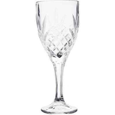 Premier Housewares Set of Four Beaufort Crystal Wine Glasses - Wine Glasses Premier Housewares Set of Four Beaufort Crystal Wine Glasses - Wine Glasses