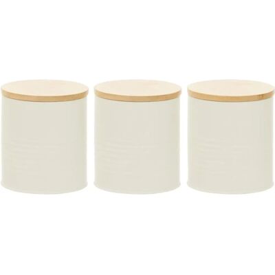 Premier Housewares Alton Cream Canisters - Kitchen Canisters Premier Housewares Alton Cream Canisters - Kitchen Canisters