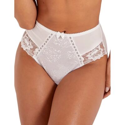 Pour Moi Sofia Tief Spitze Slip - Weiß - Größe 12 UK Pour Moi Sofia Tief Spitze Slip - Weiß - Größe 12 UK