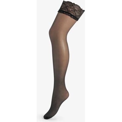 Pour Moi - Seam Back Lace Top - 15 Denier - M-L - Hold-Ups Pour Moi - Seam Back Lace Top - 15 Denier - M-L - Hold-Ups