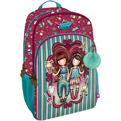 Zaino scolastico Gorjuss Fireworks Granata - Spallacci imbottiti, 2 scomparti, Supporto rinforzato - Zaino scolastico Zaino scolastico Gorjuss Fireworks Granata - Spallacci imbottiti, 2 scomparti, Supporto rinforzato - Zaino scolastico