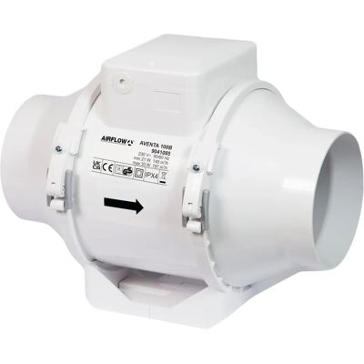 Airflow AV100 100mm Mischstrom-Flow-Lüfter - Belüftungsgerät Airflow AV100 100mm Mischstrom-Flow-Lüfter - Belüftungsgerät