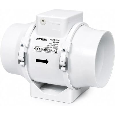 Airflow Aventa In-Line Adjustable Timer Fan - Fan Airflow Aventa In-Line Adjustable Timer Fan - Fan